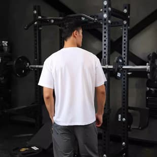 GYMBULL High GSM Cotton T-Shirt Moisture Wicking Oversized Short Sleeve for Men