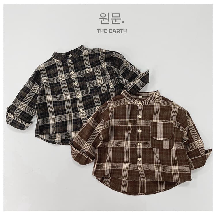 Children's plaid shirt, new autumn style, Korean style, boys and girls, long-sleeved retro plaid shirt, casual baby top, trendy.
