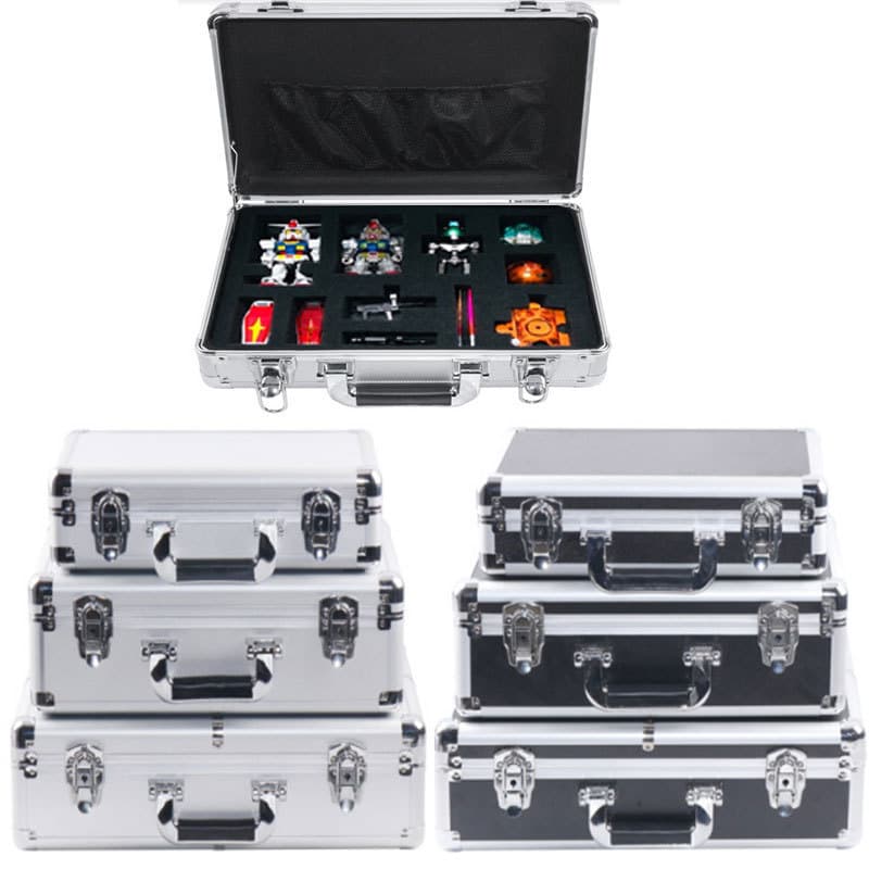 DIY Toolbox Aluminum Alloy Case Hardware Equipment Instrument Box Security Case Portable Storage Box Shockproof Flight Case