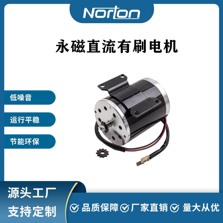 ZY1020-500W24V 25h11 Tooth Sprocket Brushed DC Motor Scooter Motor