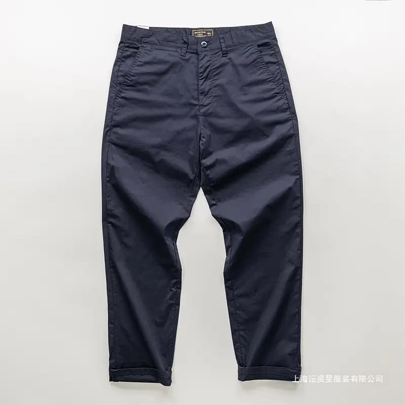 8534 Versatile Breathable Stretch Casual Straight-Leg Pants American-Style CHINO Khaki Wide-Leg Trousers Men's Casual Pants