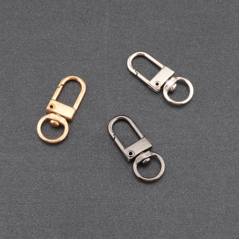 Factory Stock Phone Accessories Keychain Zinc Alloy Luggage Buckle Toy Hardware Accessories Dog Clip Spring Buckle