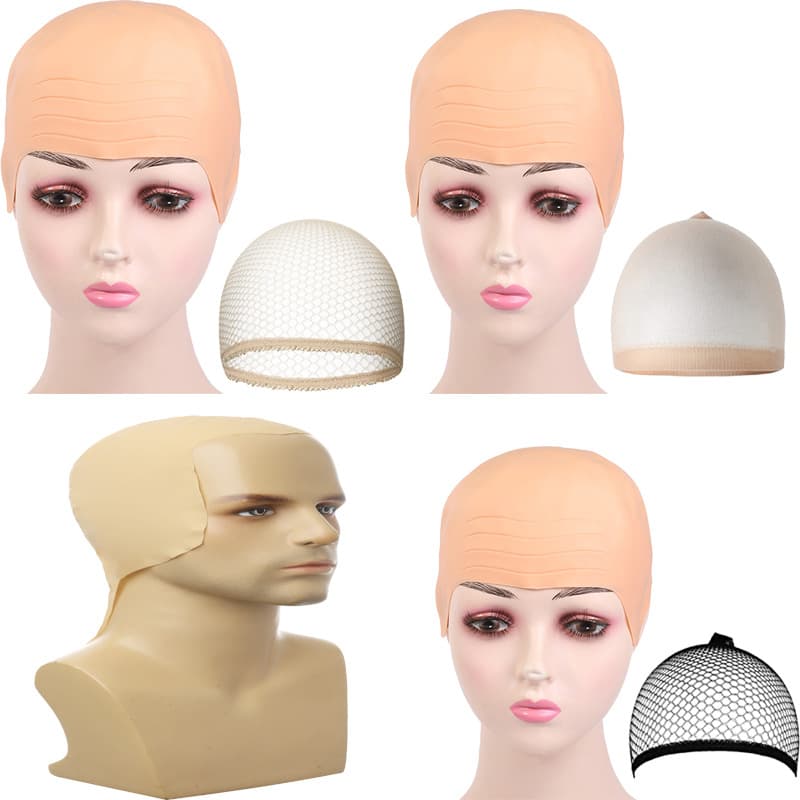Fake scalp bald monk Despicable Me performance props Bald headgear Halloween Minion scalp props