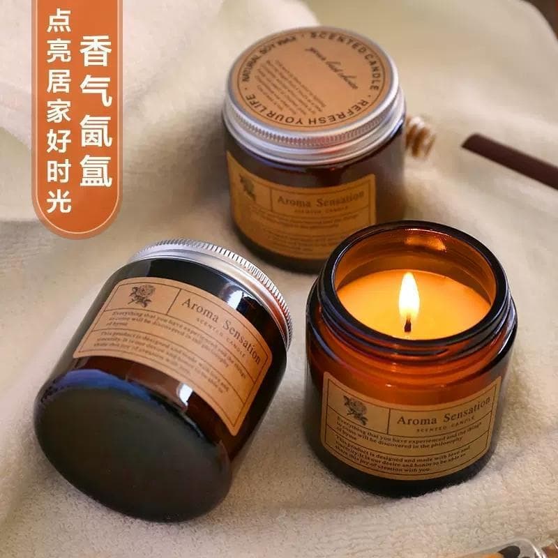 Aromatherapy candle incense home indoor long-lasting low temperature niche high-end soy wax fragrance essential oil gift