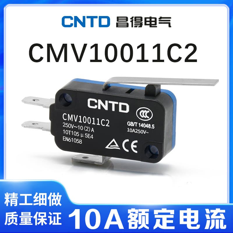 Wholesale Changde micro switch CMV101D small travel switch limit 3-pin switch V-152-1C25 silver point