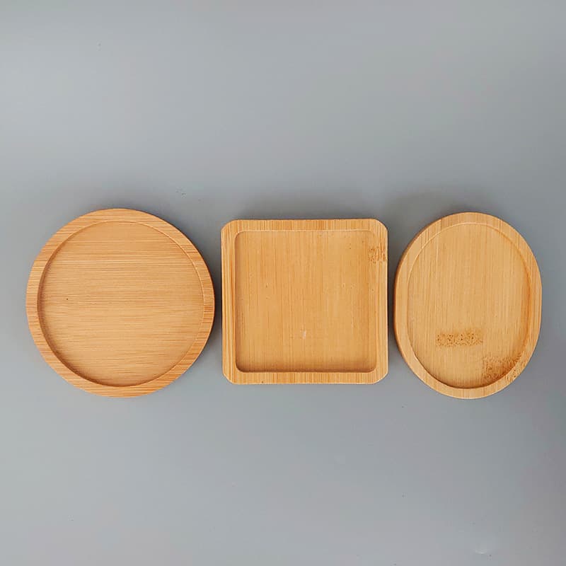 Retro Bamboo Water Cup Coaster Round Flower Pot Mat Dining Table Heat Insulation Pad Bowl Mat Pot Mat Anti-hot Plate Tea Ceremony Coaster