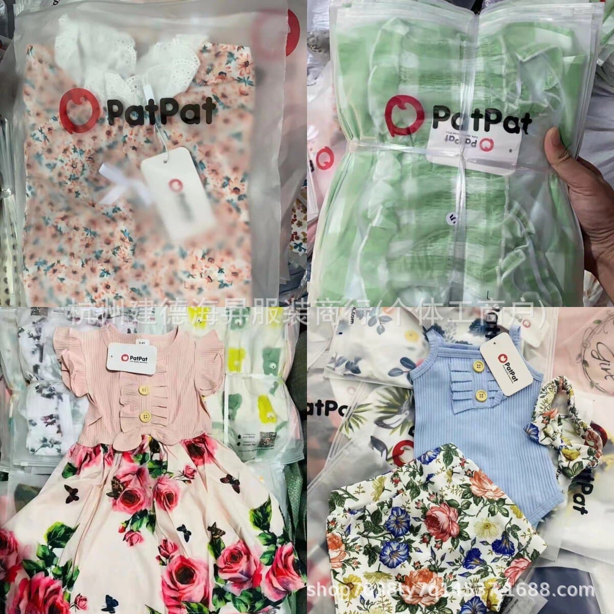 PatPat Export Children's Summer Fashion Trendy Cute Tops Mixed Style Kids Clothing Wholesale Source