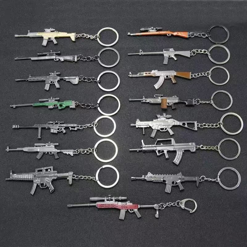 Metal Weapon Model Keychain Mini Gun Pendant Delta Force Alloy Delta Force