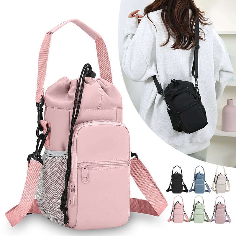 2026 New Style Water Bottle Bag Simple Multifunctional Sports Outdoor Cycling Hiking Hydration Bag Phone Bag Crossbody Bag