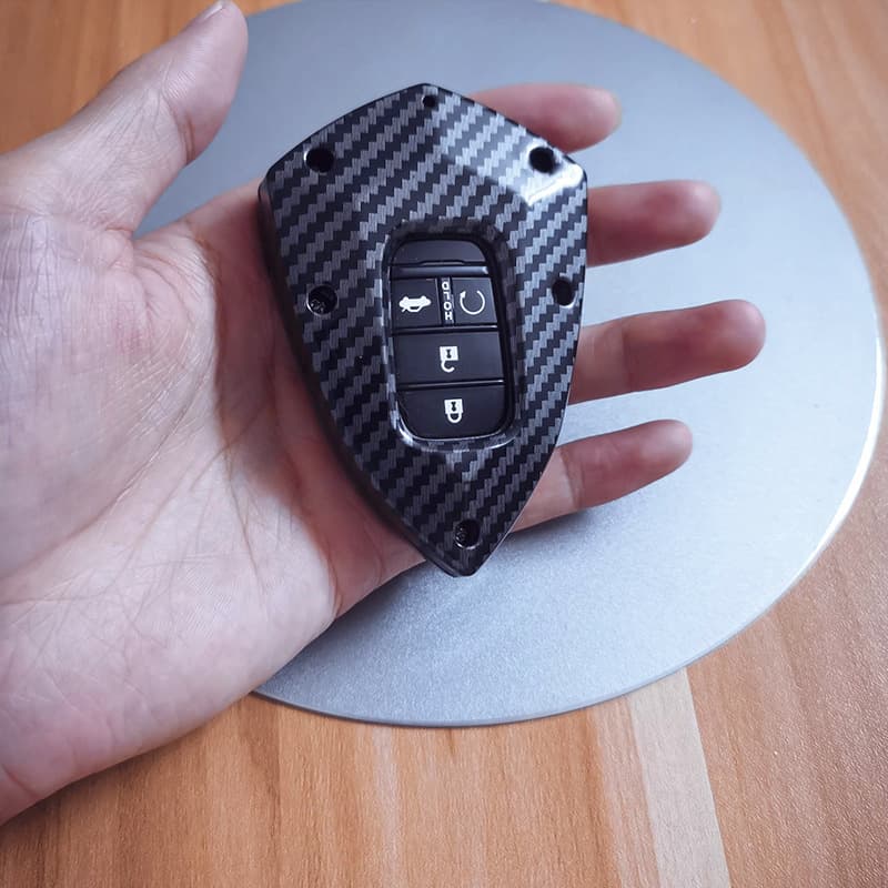 Koni Key Case for Honda 11th Gen Civic Integra ABS Carbon Fiber Pattern Key Fob Protective Cover Shell
