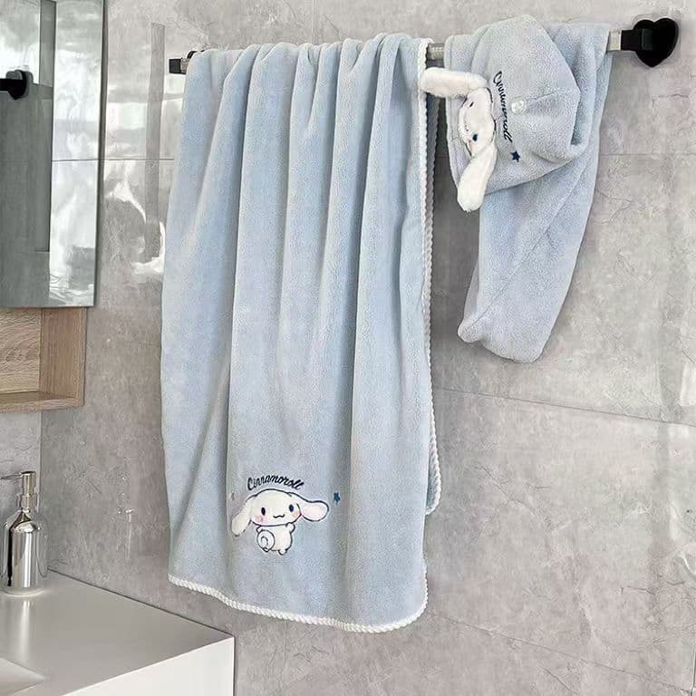 Cinnamon Dog Bath Towel, Super Absorbent and Quick-Drying, Women's Coral Fleece Hair Drying Towel, Couple Style, One Pair of Towels