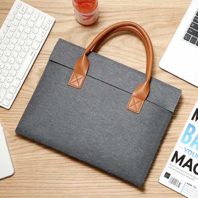 Fashionable Lightweight Business Laptop Bag for Men Stylish Oxford Cloth Briefcase City Simple Style Pure Color Briefcase