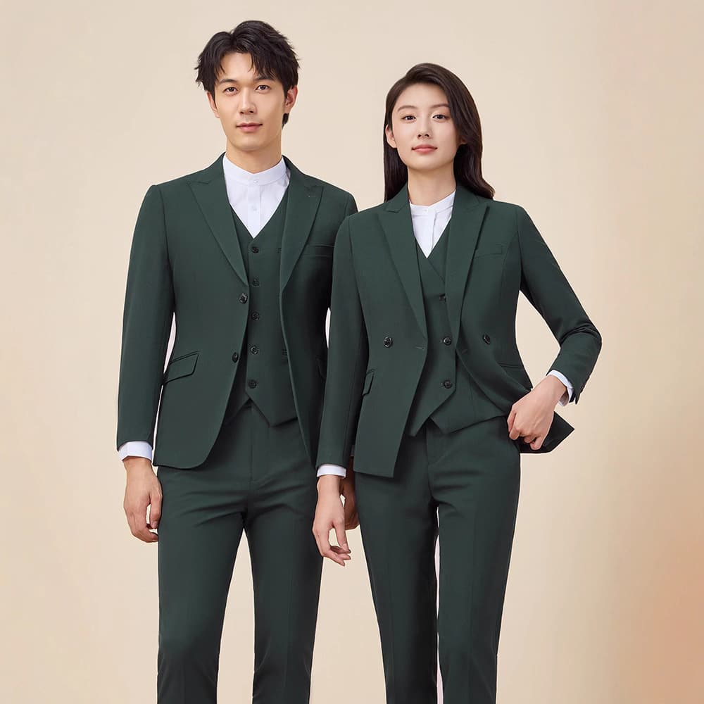 Business work clothes fashion dark green suit 2025 suit reception general manager formal professional attire