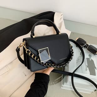 Cross-border Women's Bag 2025 New Chain Shoulder Crossbody Bag Fashion Versatile Handheld Square Bag Bags Wholesale