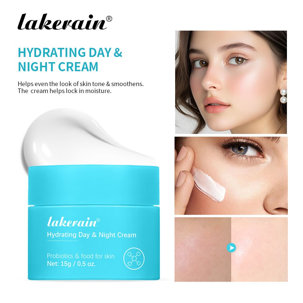 lakerain Probiotic Day and Night Moisturizing Cream, Facial Hydrating and Nourishing Day and Night Cream, Export Stock