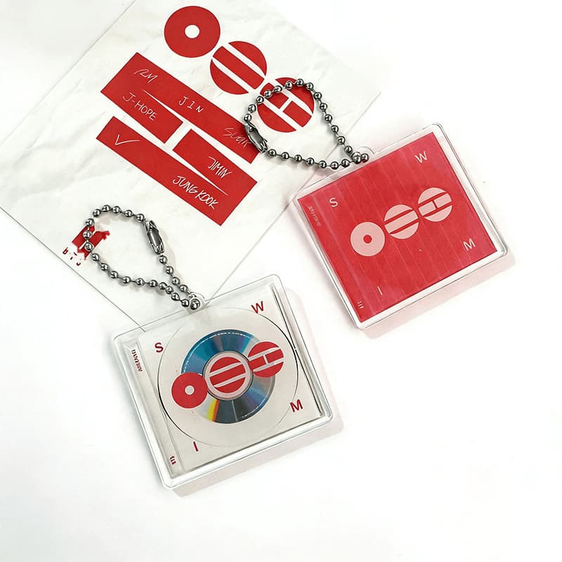 BTS 'ARIRANG' CD Acrylic Keychain Vinyl Record JK V Merchandise