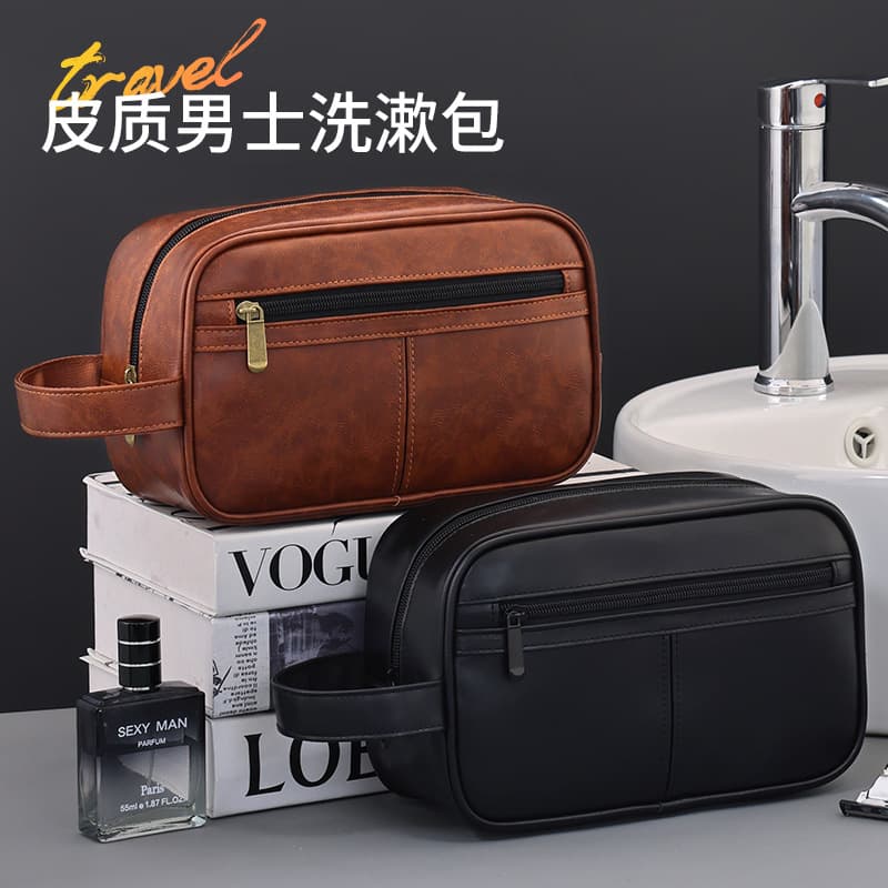Cross-border Yige creative men's toiletry bag business travel large-capacity portable cosmetic bag retro portable storage bag