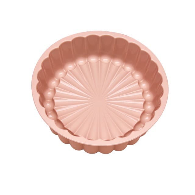Sunflower-Shaped Mousse Cake Mold Foldable Round Cake Pan Baking Tool Household Steamable Silicone Mold