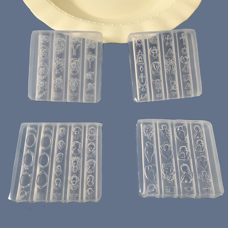 Exotic embossed flower nail art silicone mold Egyptian Pharaoh Medusa DIY nail accessories oxidation-resistant mold
