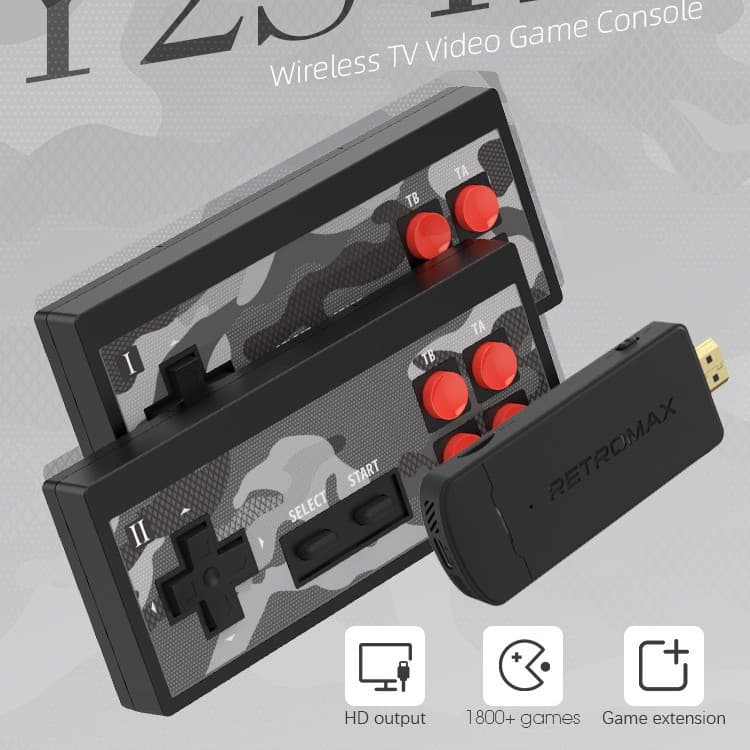 Y2 PLUS Retro Game Console HD HDMI TV Game Console Wireless Dual Player Game Console FC Game Console