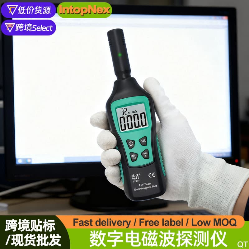 Electromagnetic Radiation Tester Digital Display Field Strength Meter for Environmental Magnetic Fields, Electromagnetic Waves, Ionizing Radiation Detection, Radiation Meter