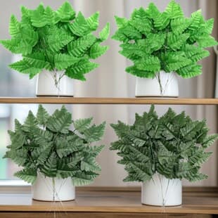 Artificial Persian Leaves Fake Fern Leaves, Wedding Floral Arrangement Leaves, Home Landscape Cross-Border Fake Leaves Wholesale