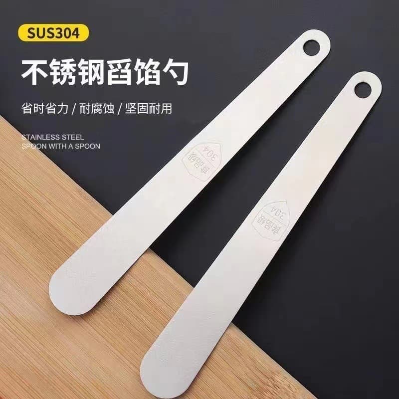 Stainless Steel Filling Scoop, Wonton Filling Spatula, Dumpling Making Tool, Kitchen Gadget