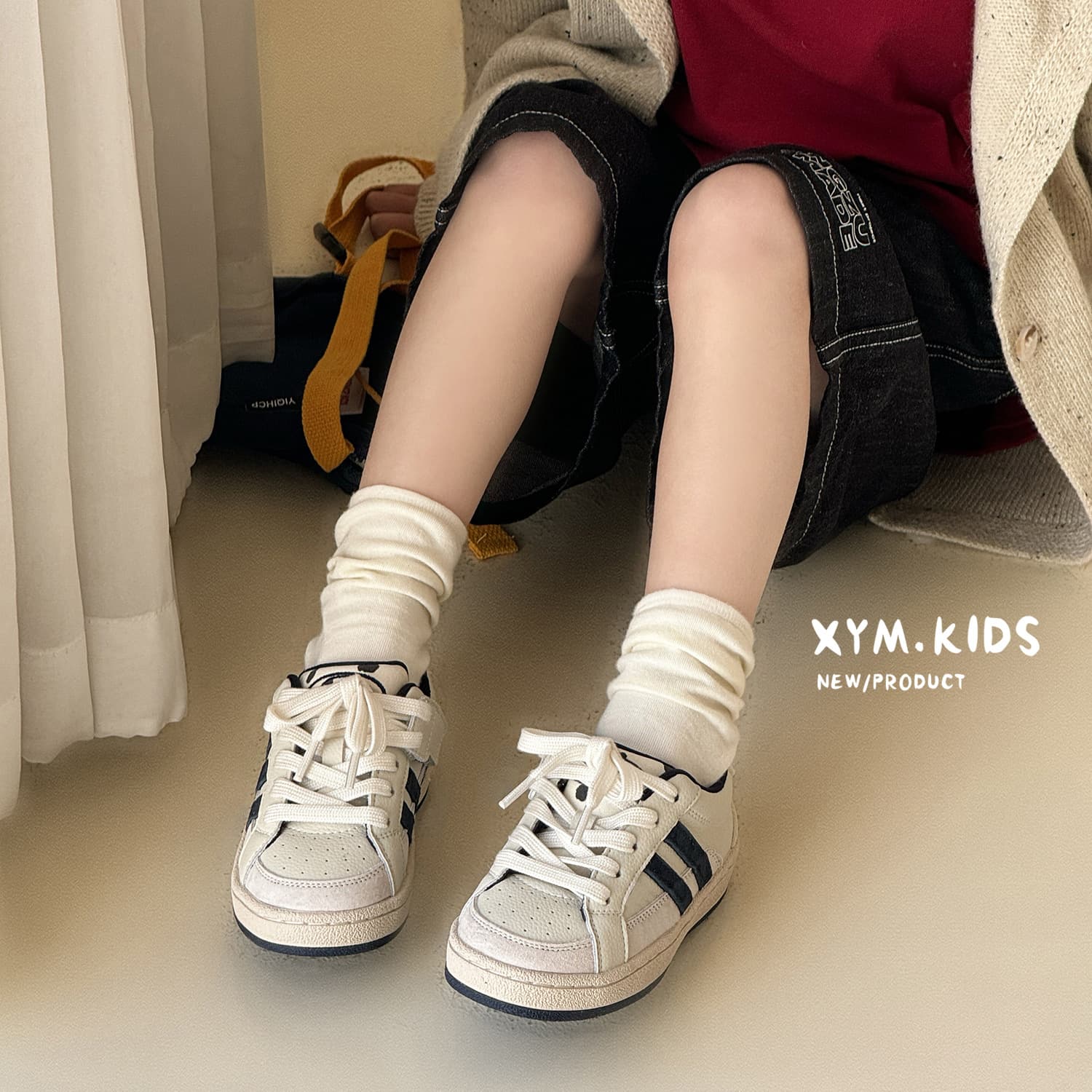 2026 Spring/Autumn New Children's Skate Shoes Korean Fashion Versatile Contrast Color Boys and Girls Genuine Leather German Training Shoes Casual Shoes