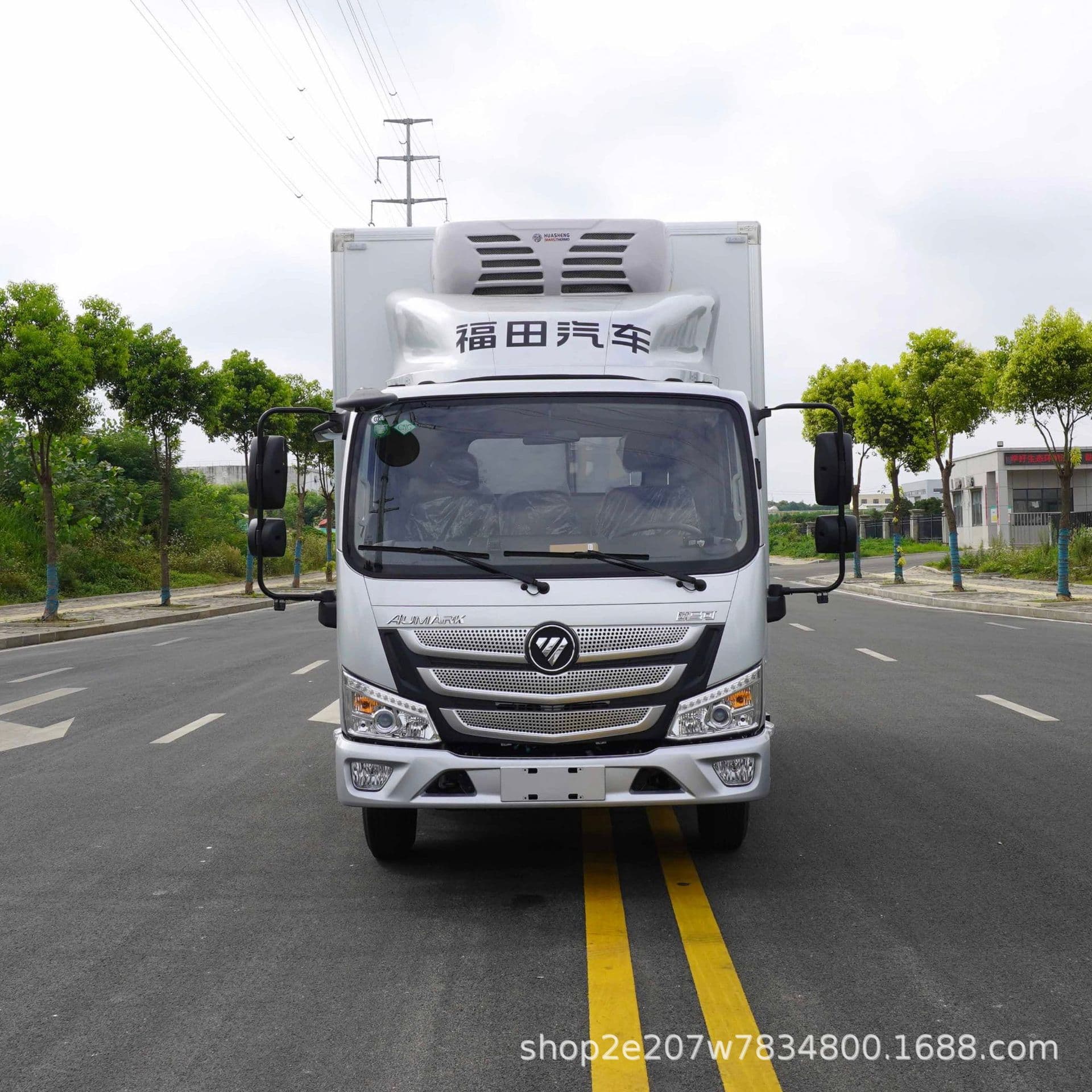 China VI CNG Natural Gas Refrigerated Truck 4.2m Foton Oumark Freezer Vehicle Temperature Reaches -18°C