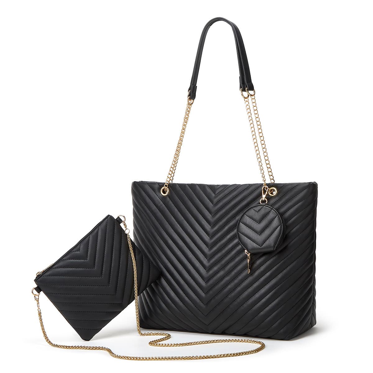 2026 New Crossbody Bag for Women, European and American Fashion Embroidered Chain Shoulder Bag, Mother-Child Bag Set Wholesale