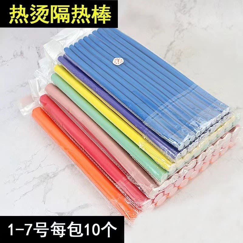 Barber shop hair dyeing and perming curling bar fluffy root perming curling bar multi-color optional hairdressing tool sponge bar