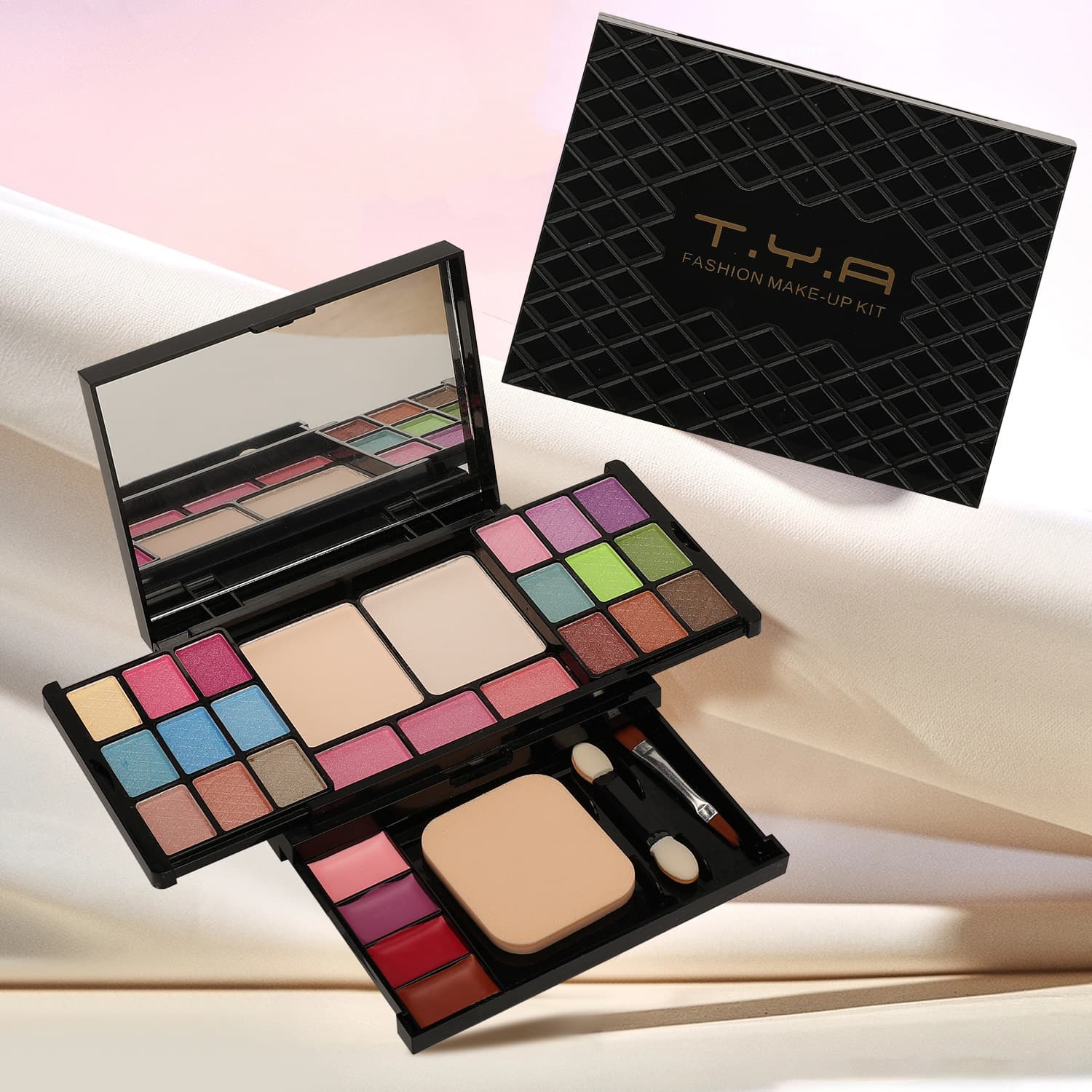 Trendy Eyeshadow Palette for Kids, Multi-Color Eyeshadow Set for Stage Makeup, Beginners, Students, Waterproof Eyeshadow