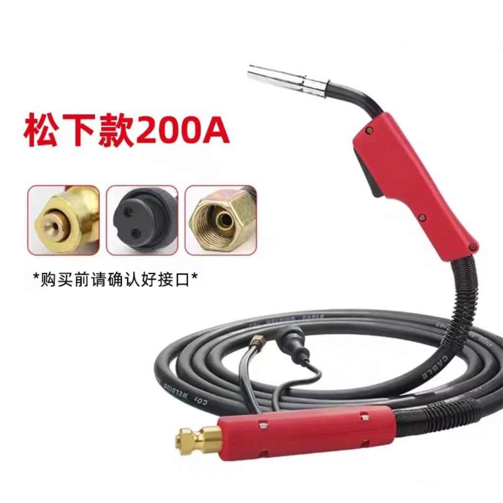MIG Welding Torch 200A 350A 500A European CO2 Gas Shielded Welding Torch Welding Machine Accessories Extended Welding Torch