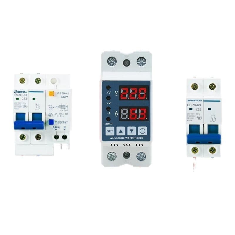 TEP International Electric Household Mini Circuit Breaker 2P63A Compact Size Micro Leakage Protector 1P+N20A Air Switch