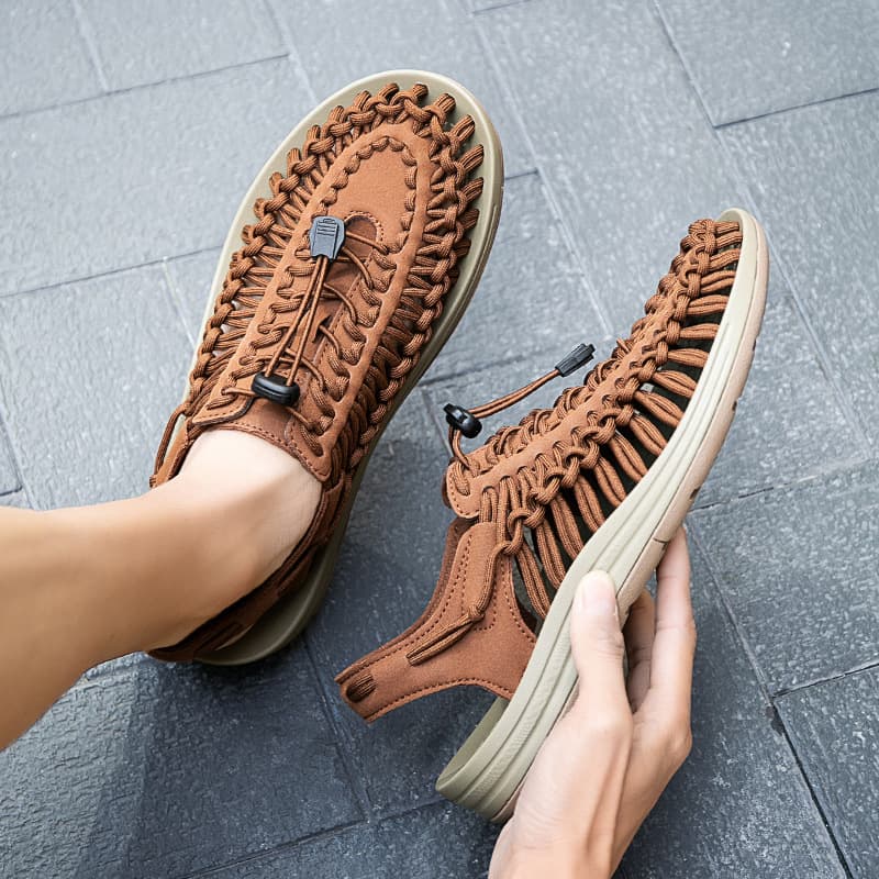 Cross-Border Men's Sandals 2026 Summer New Trendy Closed-Toe Casual Sandals Men's Fashion Trendy Casual Beach Women's Shoes