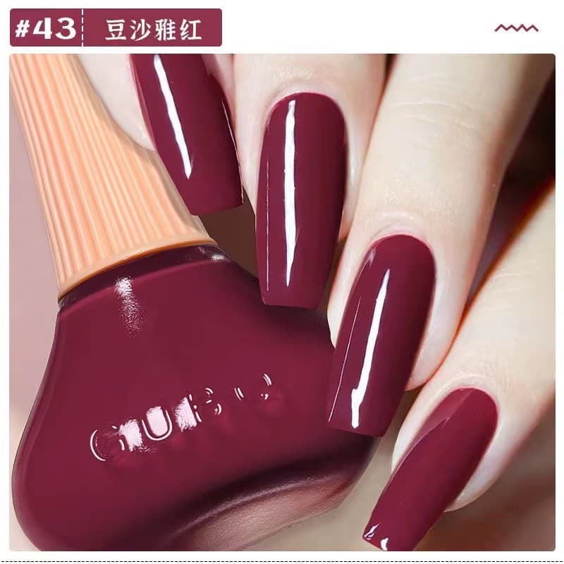 Oil-based Nail Polish for Women, Long-lasting No-bake Quick-dry Non-peelable, Autumn and Winter Hand-Whitening Shades: Mauve Elegant Red, Pumpkin Orange