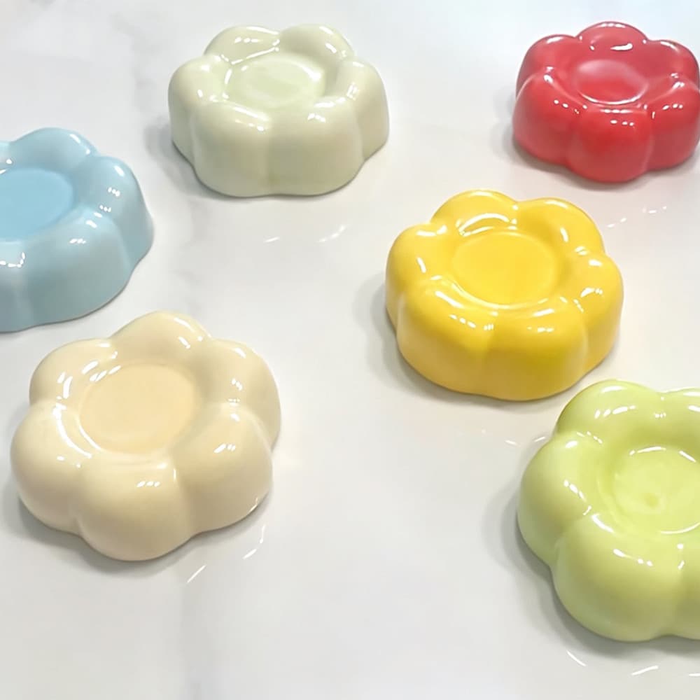 Rotary base wholesale solid ceramic support swivel flower base high temperature durable cute decompression swivel accessories