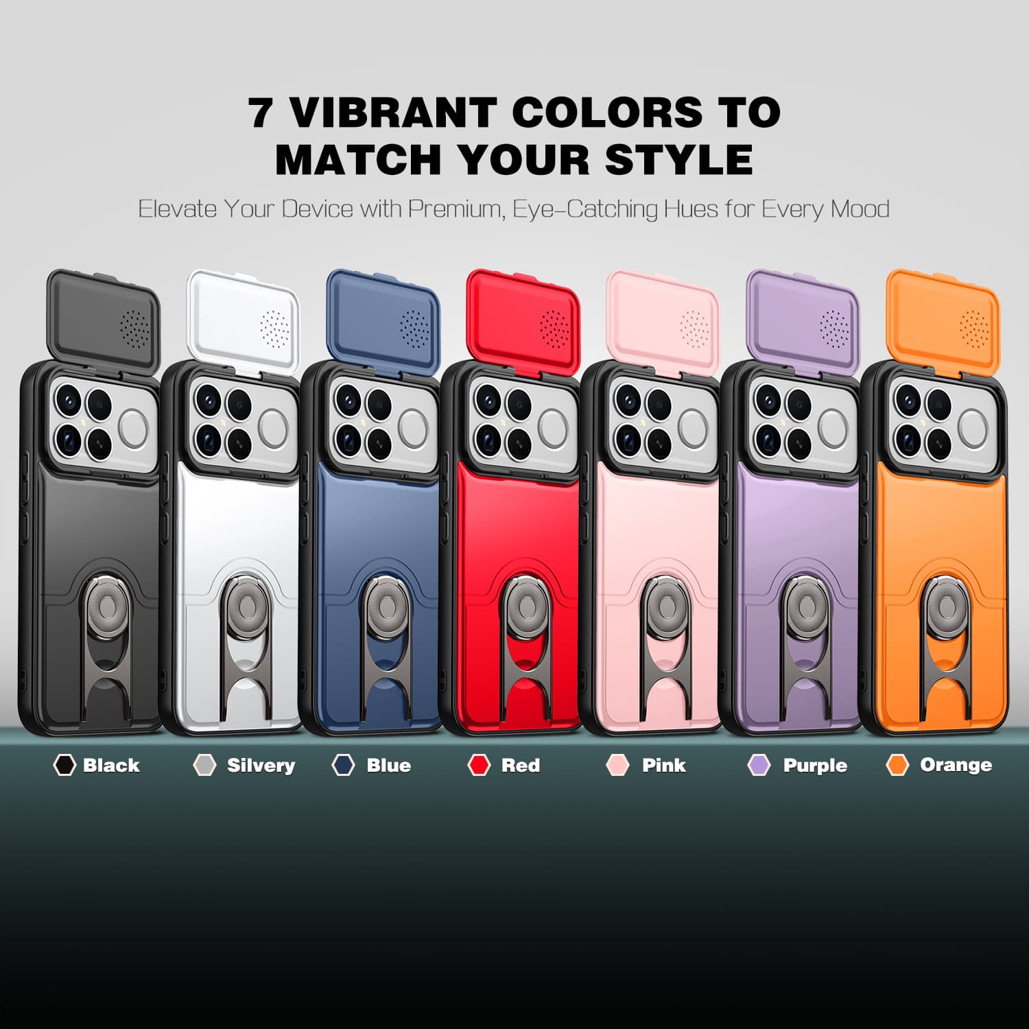 Cross-border compatible Xiaomi 17 PRO MAX phone case, Lingtuo sliding window Redmi K90 shockproof XM15T new protective cover