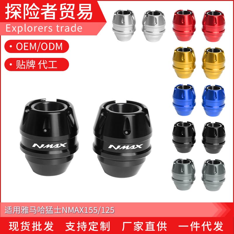 Compatible with Yamaha NMAX155 NMAX125 Front Wheel Crash Protection Modified Guard Bar Crash Ball Crash Bar