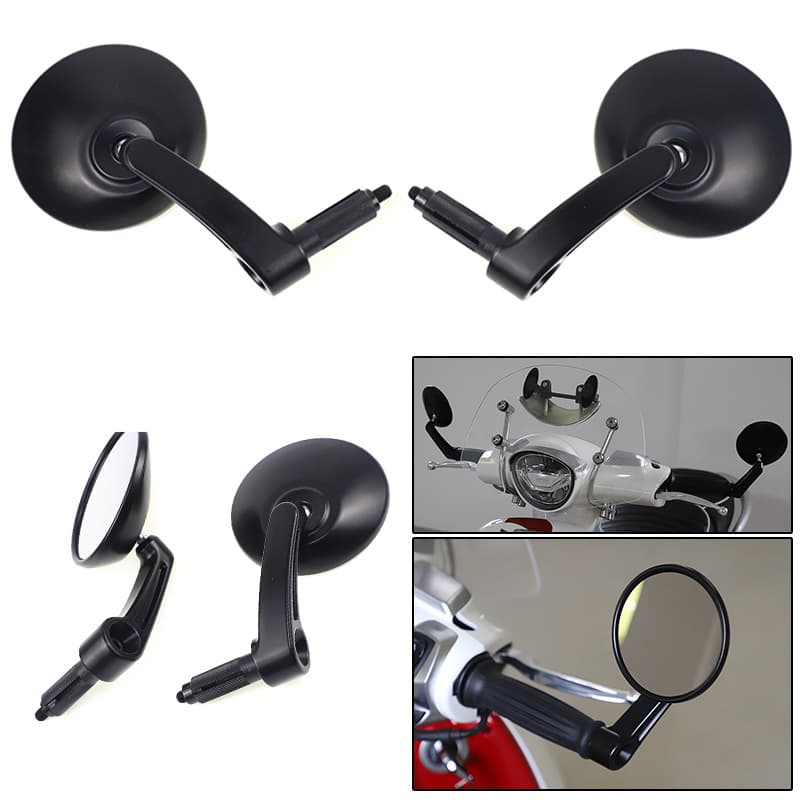Suitable for Jiang Ge motorcycle modified aluminum alloy handlebar rearview mirror reflector handlebar faucet reversing mirror accessories