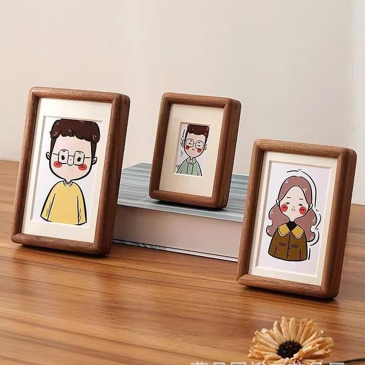 Luxury Black Walnut Wood Photo Frame Tabletop Display Solid Wood Photo Frame Beech Wood Photo Frame Solid Wood Frame