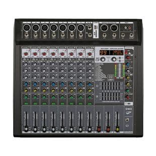 8/12-Channel Powered Mixer All-in-One, Stage Performance 99 DSP with Bluetooth USB Mixer All-in-One