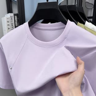 Xinjiang Long-Staple Cotton 7A Antibacterial Short Sleeve Men T-Shirt 2026 New Summer Fashion Casual Round Neck Men Short Sleeve T-Shirt