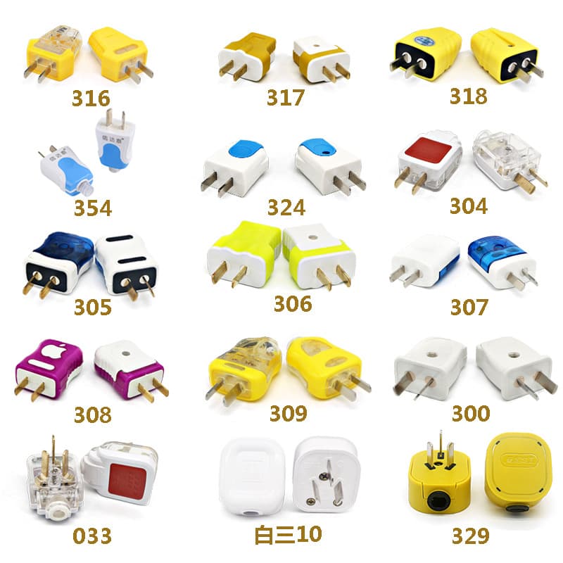 Xindatai high-power plug, shock-resistant two/three-pin plug only, pure copper industrial wiring plug
