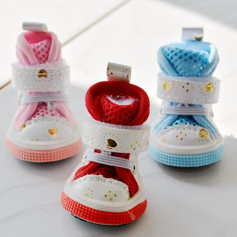 Pet Dog Cat Shoes, Breathable Spring and Summer Cute Mesh Soft Sole Shoes, Factory Direct First Generation Hair
