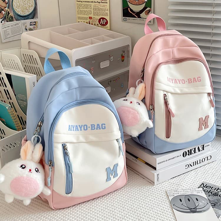 Cross-Border Study Backpack, Small Backpack for Children, Travel Backpack for Girls, Elementary School Students, Spring Outing, Lightweight
