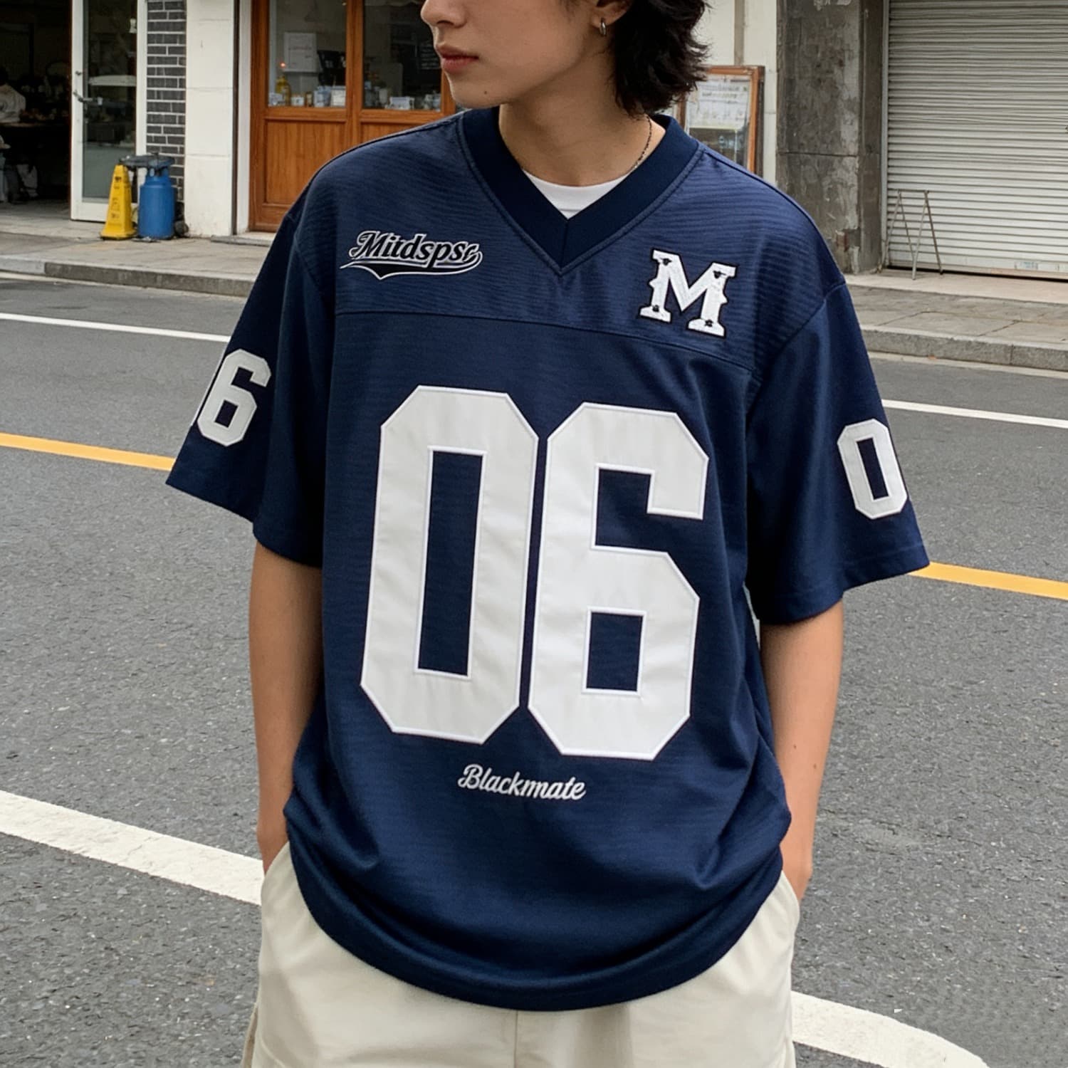 Heavyweight American-Style Trendy Football Element Digital Print Men's Top, Loose-Fitting Sports Short-Sleeve T-Shirt