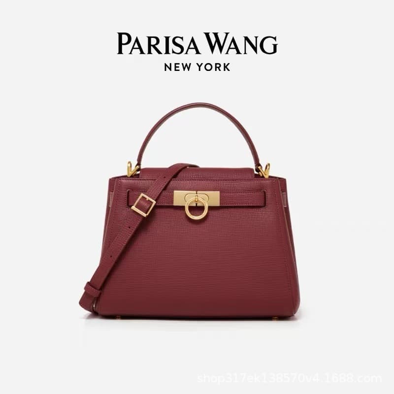 2025 New Parisa Wang Genuine Leather Bag for Women Madison Handbag Crossbody Bag Commuter Bag