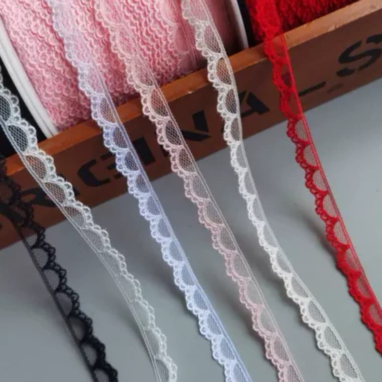 Foreign Trade Cross-border Taiwan-made Soft Lace, Thin White Handmade DIY Doll Hem Trim, Wide Supply Available