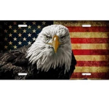 Heat Sublimation Printed National Flag Metal Motorcycle License Plate Bicycle Advertising Safety Identification Aluminum Board